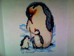 Cross stitch square for Kaden B's quilt