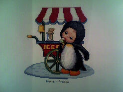 Cross stitch square for Kaden B's quilt