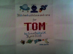 Cross stitch square for Tom M's quilt
