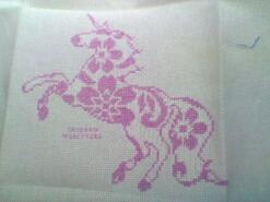 Cross stitch square for Tilly G's quilt