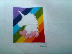Cross stitch square for Tilly G's quilt