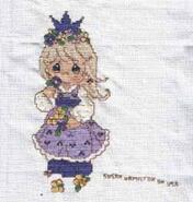 Cross stitch square for Caitlin M's quilt