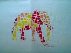 Cross stitch square for any child