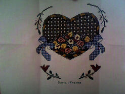 Cross stitch square for Millie A's quilt