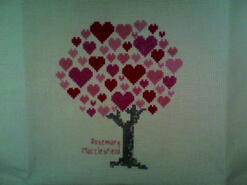 Cross stitch square for Millie A's quilt