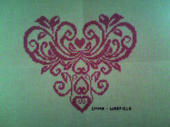 Cross stitch square for Millie A's quilt