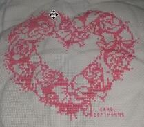 Cross stitch square for Millie A's quilt