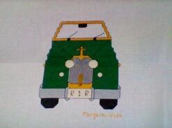 Cross stitch square for Hudson J's quilt
