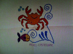 Cross stitch square for Billy L's quilt