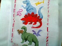 Cross stitch square for Harri's quilt
