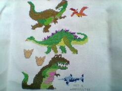 Cross stitch square for Brodie S's quilt