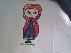 Cross stitch square for (*) Jodie's AC squares's quilt
