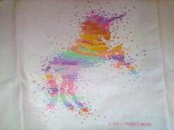 Cross stitch square for Bella W's quilt