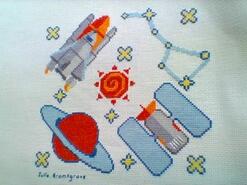 Cross stitch square for Reggie G's quilt