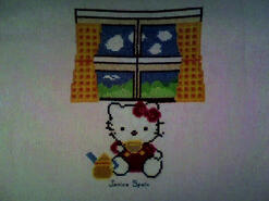 Cross stitch square for Grace K's quilt