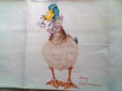 Cross stitch square for Jax P's quilt