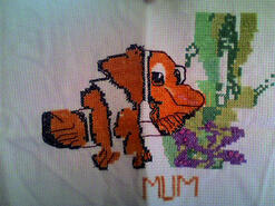 Cross stitch square for Benjamin W's quilt