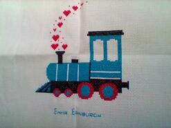 Cross stitch square for Hudson J's quilt
