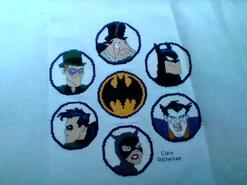 Cross stitch square for Luca G's quilt