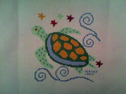 Cross stitch square for Drew C's quilt