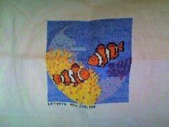 Cross stitch square for Drew C's quilt