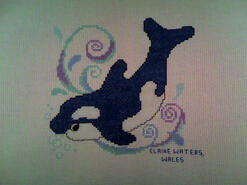 Cross stitch square for Drew C's quilt