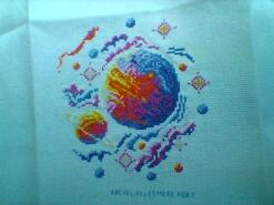Cross stitch square for any child