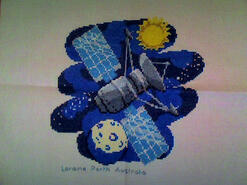 Cross stitch square for Luke S's quilt