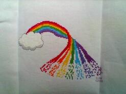 Cross stitch square for any child