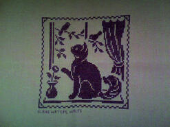 Cross stitch square for Emily-Rose's quilt