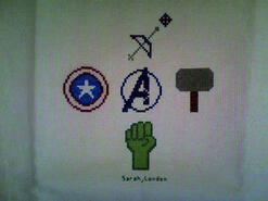 Cross stitch square for Charlie P's quilt