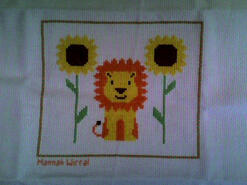 Cross stitch square for Jacob R's quilt