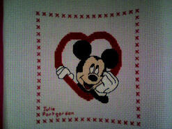 Cross stitch square for Levi B's quilt