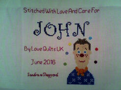 Cross stitch square for John M's quilt