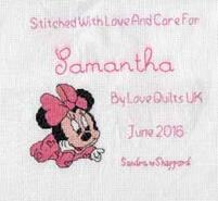 Cross stitch square for Samantha H's quilt