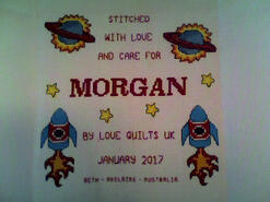 Cross stitch square for Morgan S's quilt
