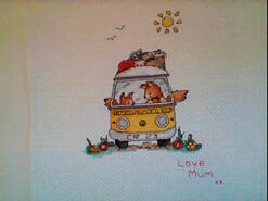Cross stitch square for Charlie R's quilt