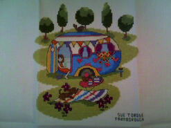 Cross stitch square for Charlie R's quilt