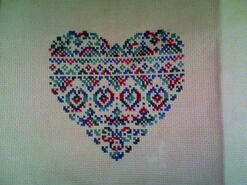 Cross stitch square for Megan T's quilt