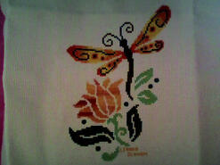 Cross stitch square for Caitlin R's quilt