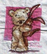 Cross stitch square for Noel T's quilt