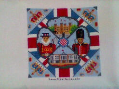 Cross stitch square for Josh T's quilt