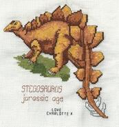 Cross stitch square for Layton A's quilt