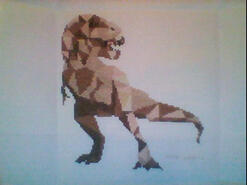 Cross stitch square for Layton A's quilt