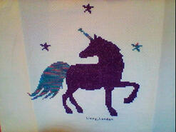 Cross stitch square for Katy T's quilt