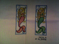 Cross stitch square for Bella G's quilt