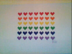 Cross stitch square for Bella G's quilt