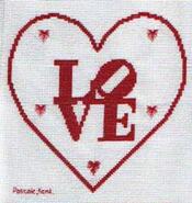 Cross stitch square for Louise G's quilt