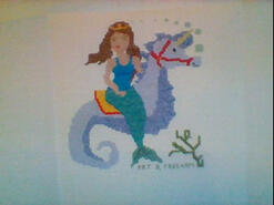 Cross stitch square for River U's quilt