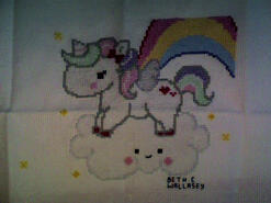 Cross stitch square for Sophie S's quilt